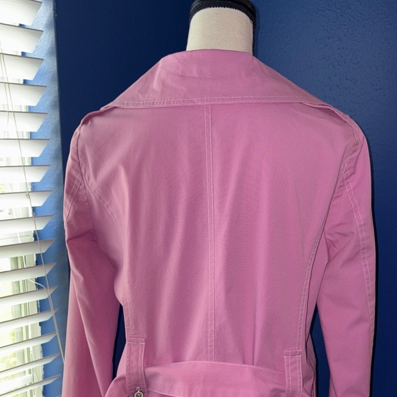 🌸 Anna Sui Pink Trench Coat – Size 8 – Belt Included – EUC - Picture 10 of 16